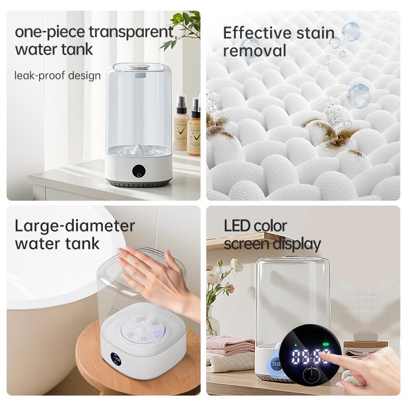 Ormos 6L Portable Washing Machine – Compact Mini Washer for Travel, Dorms & Baby Clothes