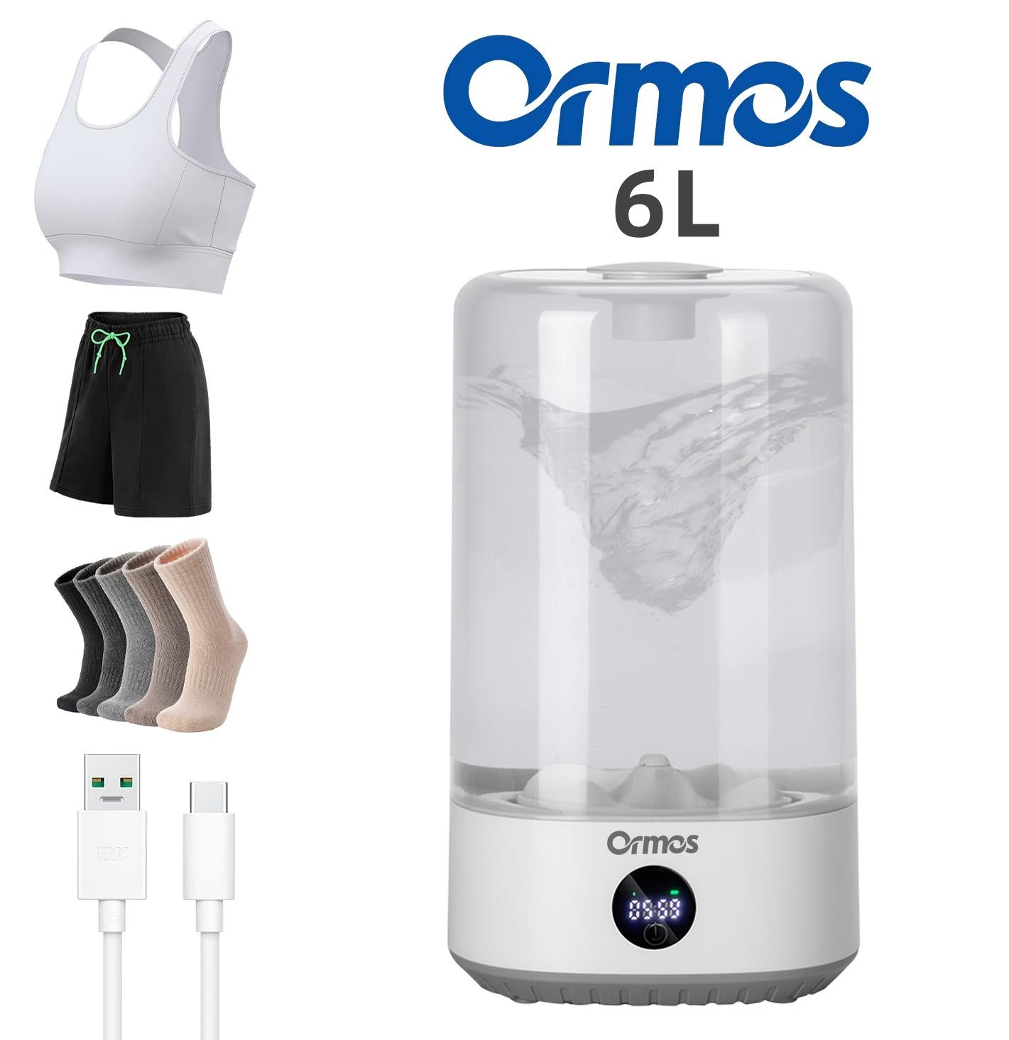 6L-white-washing machine